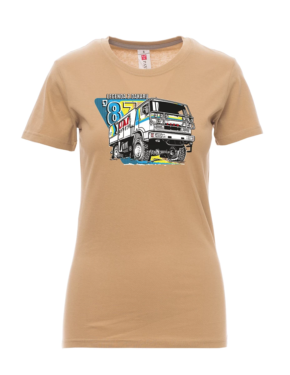 Brown women´s T-shirt Liaz from Dakar 1987