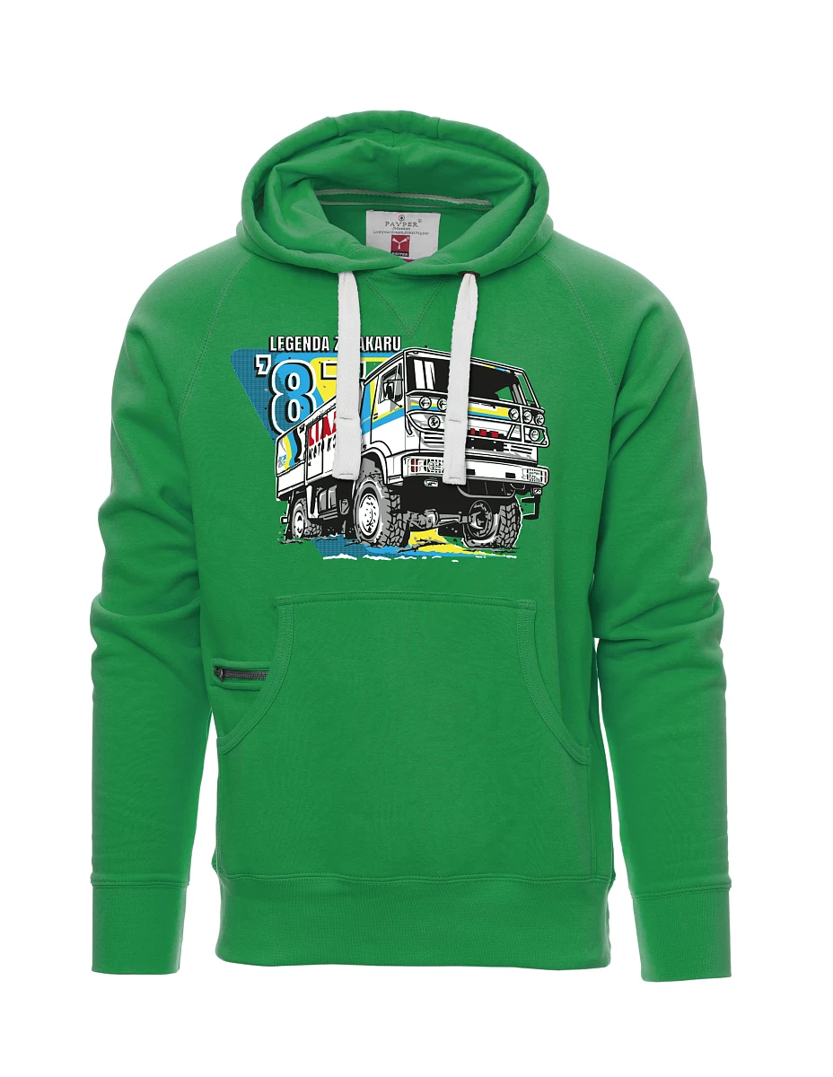Green men´s sweatshirt Liaz from Dakar 1987