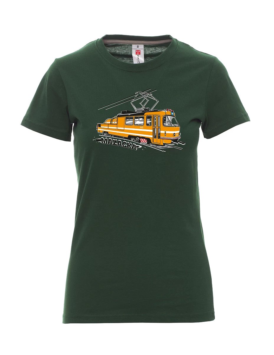 Dark green women´s T-shirt Grease Tram