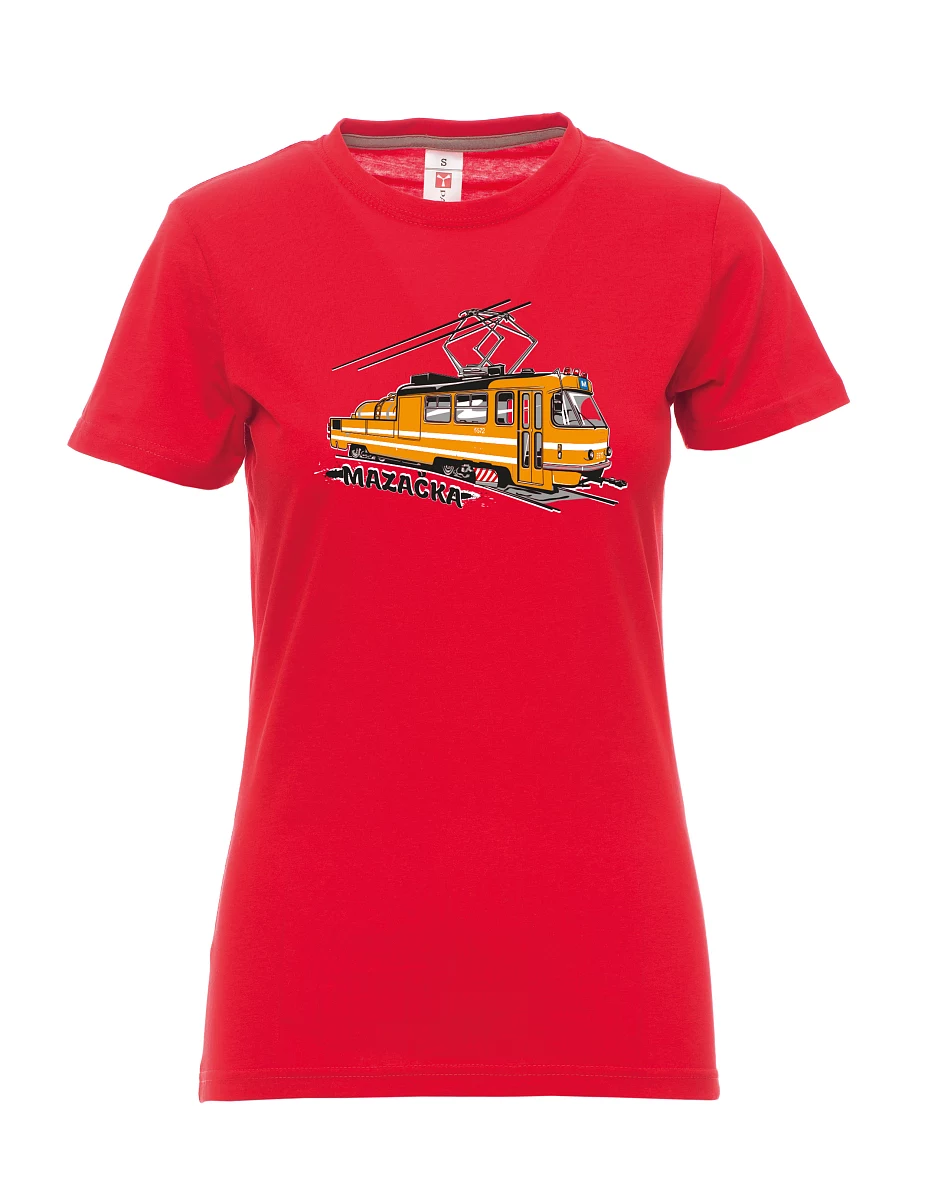 Red women´s T-shirt Grease Tram