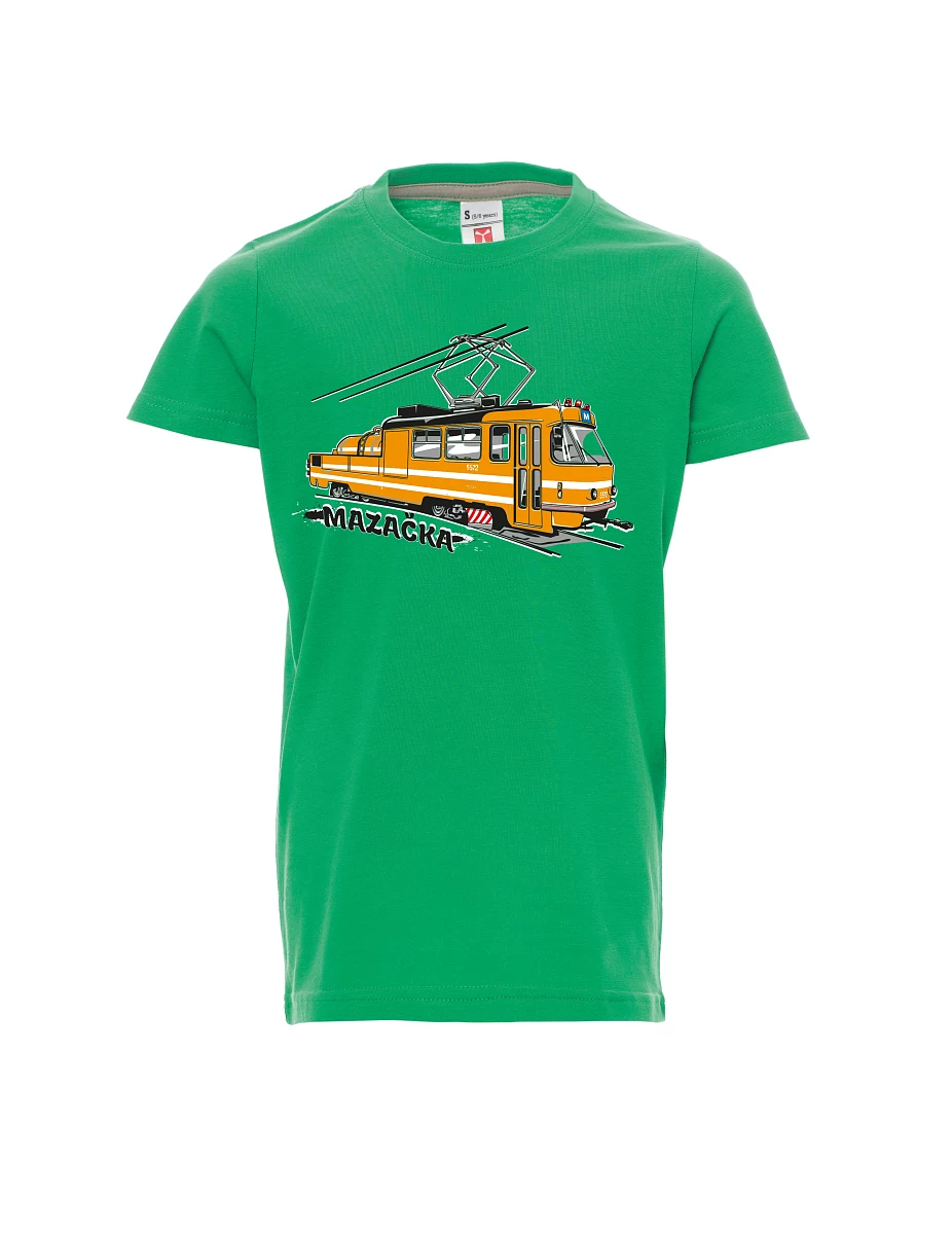 Green children´s T-shirt Grease Tram