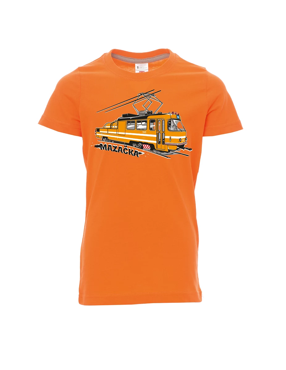 Orange children´s T-shirt Grease Tram
