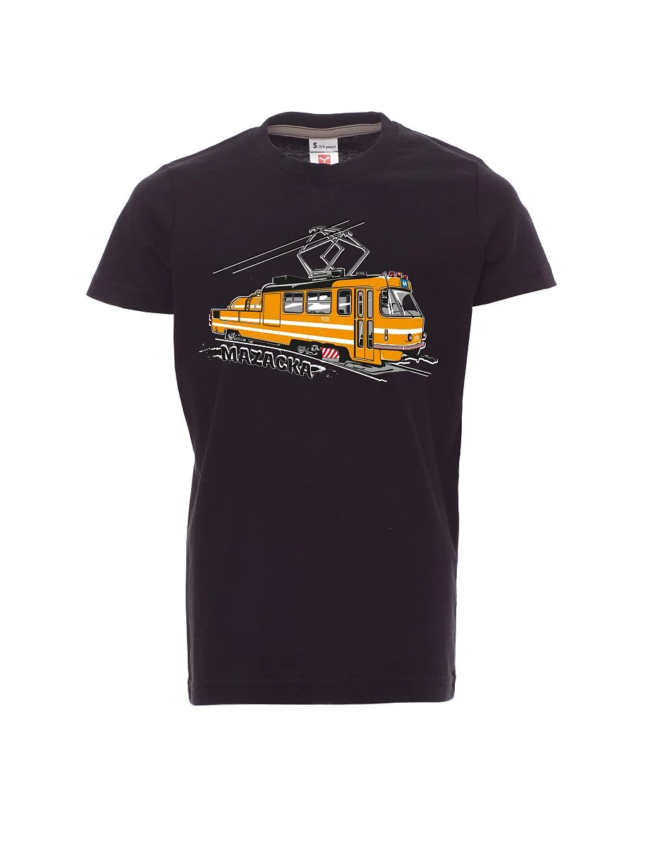 Black children´s T-shirt Grease Tram
