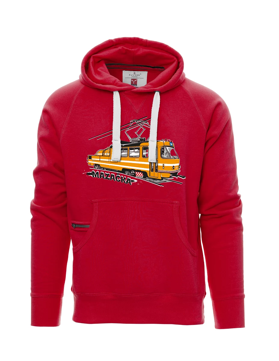 Red men´s sweatshirt Grease Tram