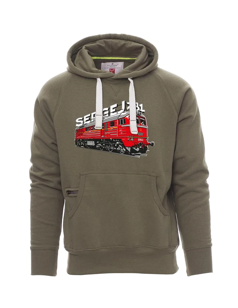 Khaki men´s sweatshirt Locomotive 781 "Sergej" (M62)