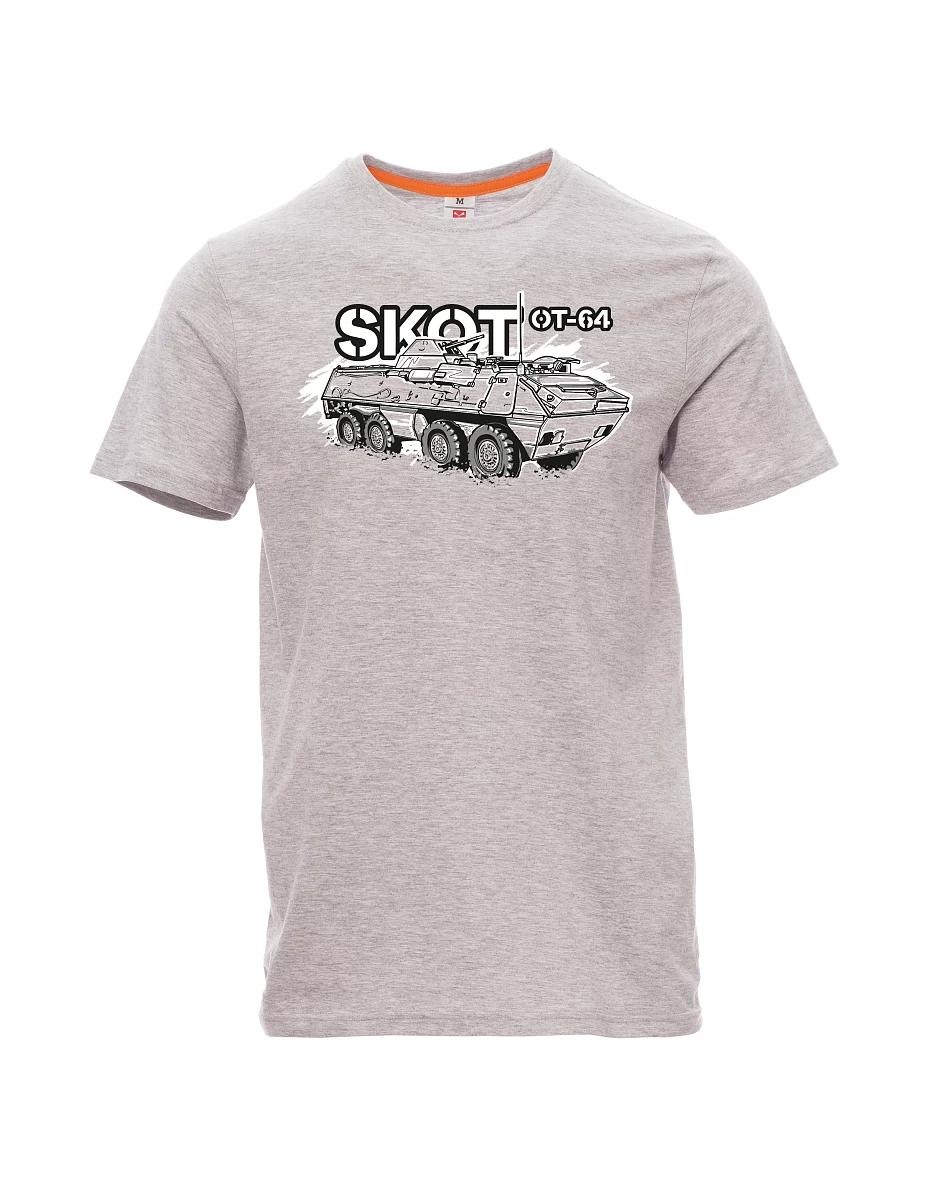 Gray melange men´s T-shirt OT-64 "SKOT"