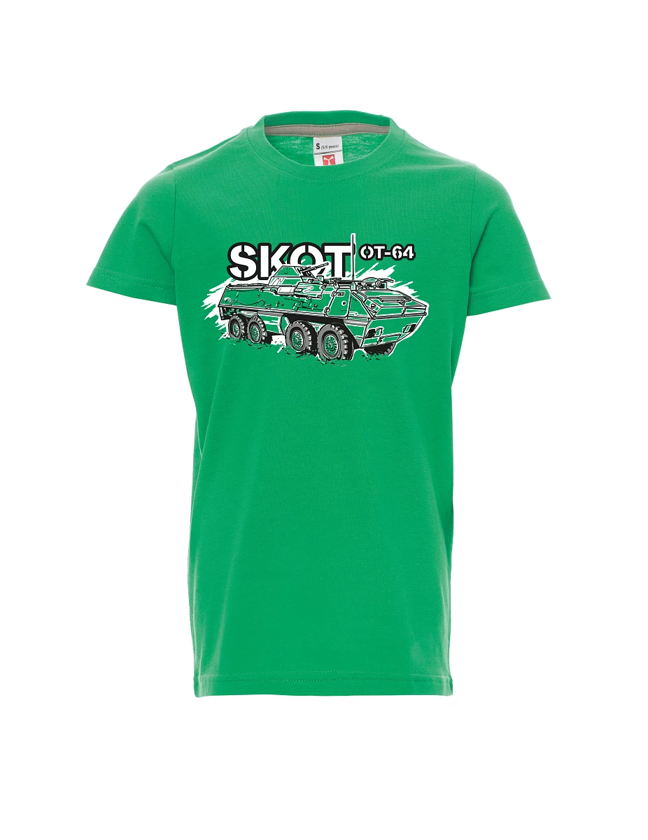 Green children´s T-shirt OT-64 "SKOT"