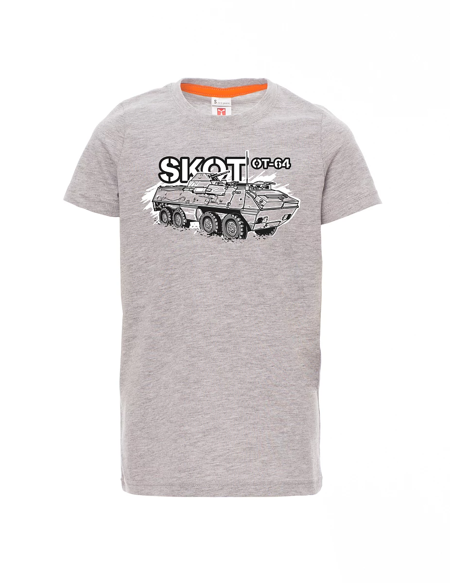 Grey melange children´s T-shirt OT-64 "SKOT"