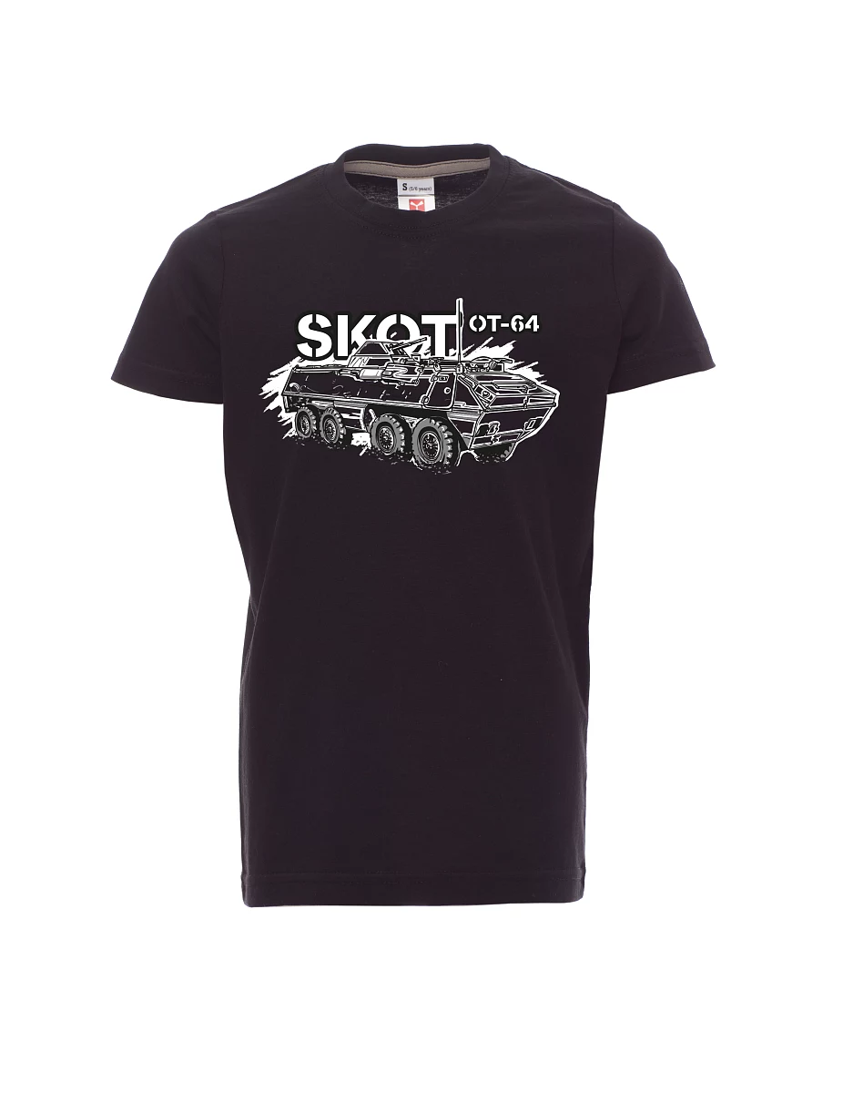 Black children´s T-shirt OT-64 "SKOT"