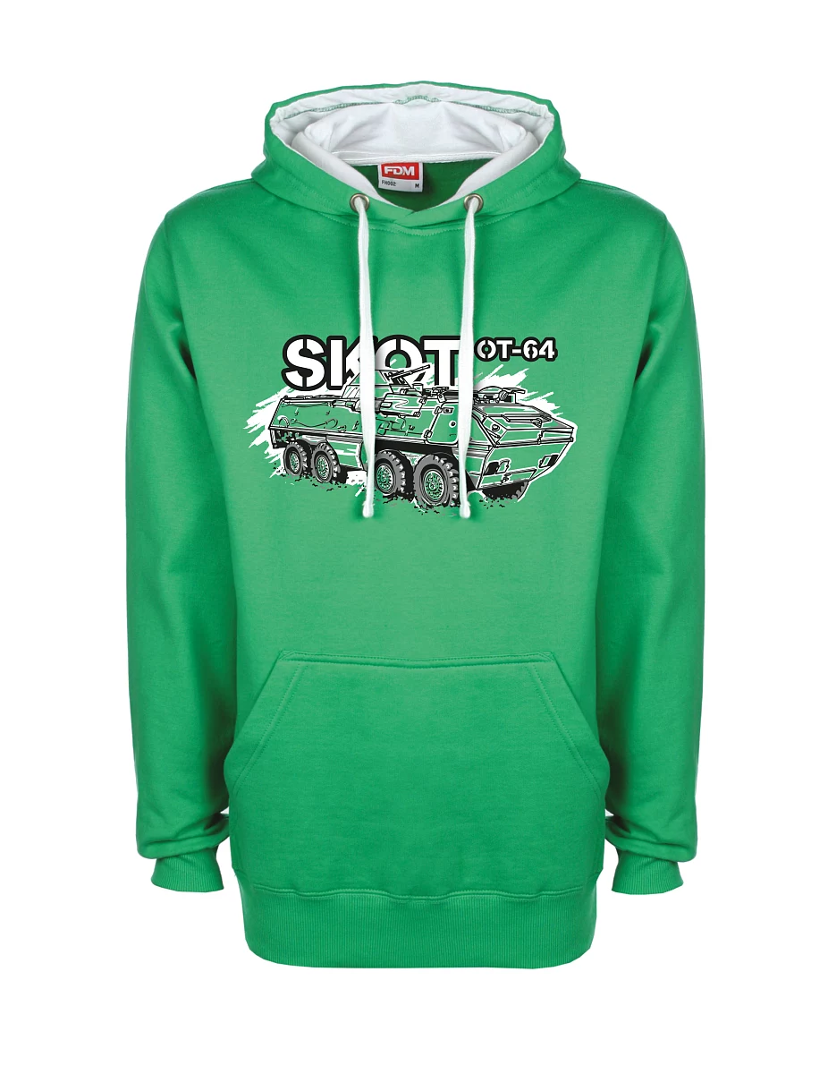 White-green sweatshirt OT-64 "SKOT"