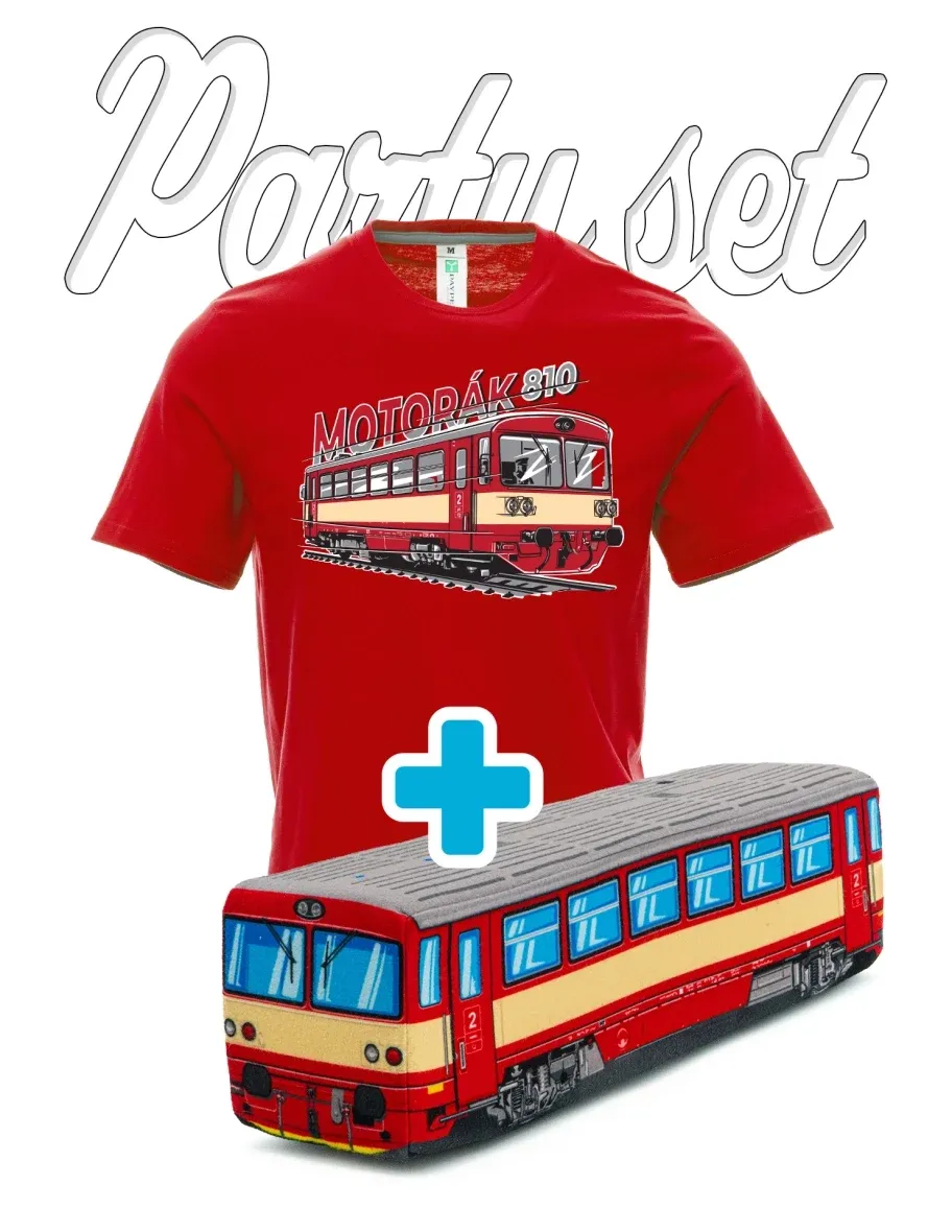 Party set t-shirts with a plush toy on the motifs motor coach 810