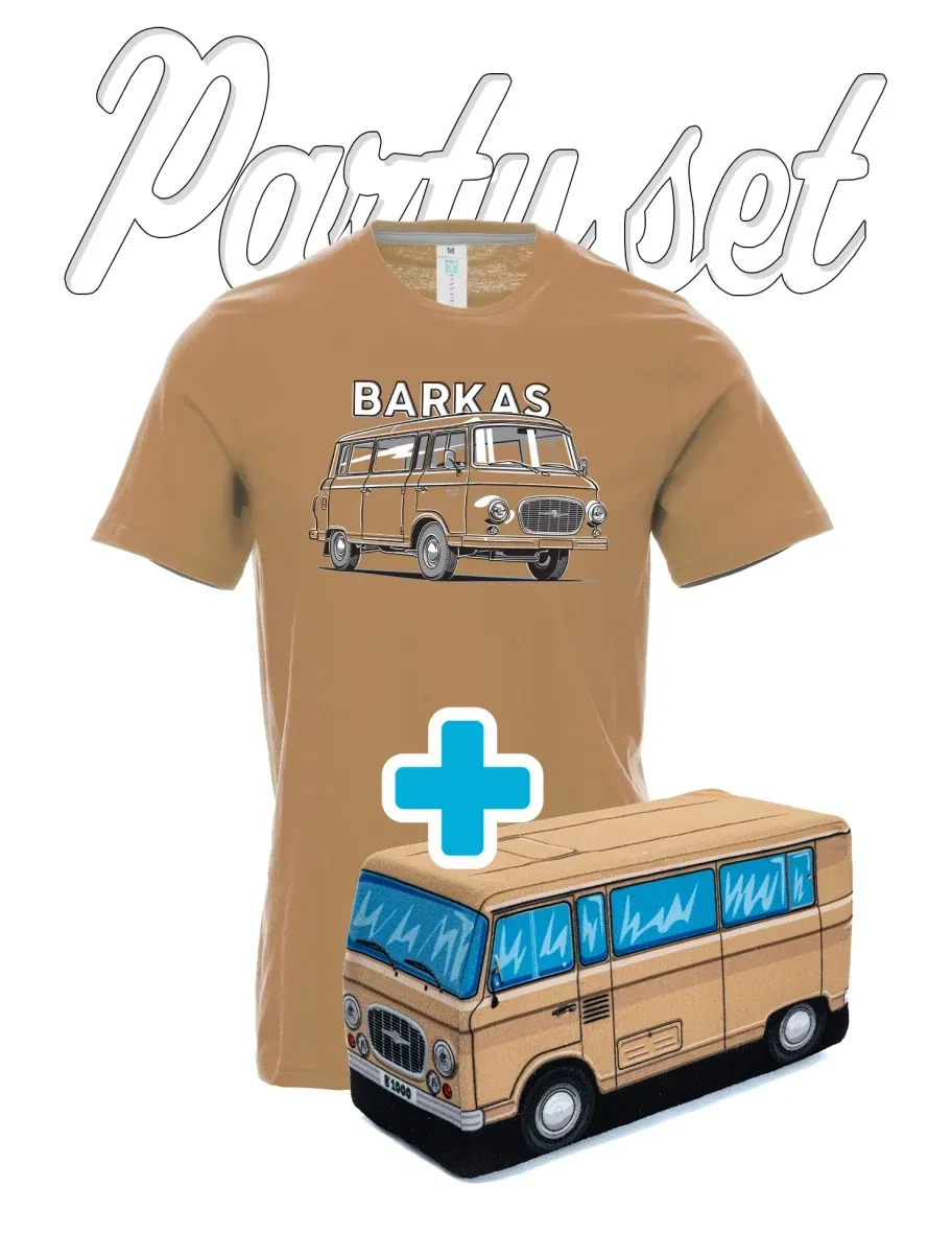 Party set t-shirts with a plush toy on the motifs Barkas B1000 1:20