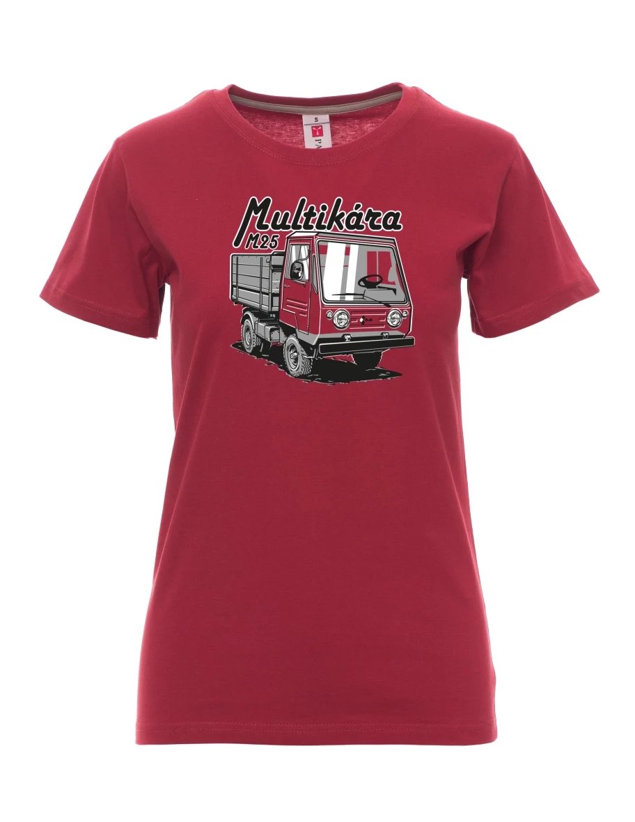 Burgundy women´s T-shirt M25