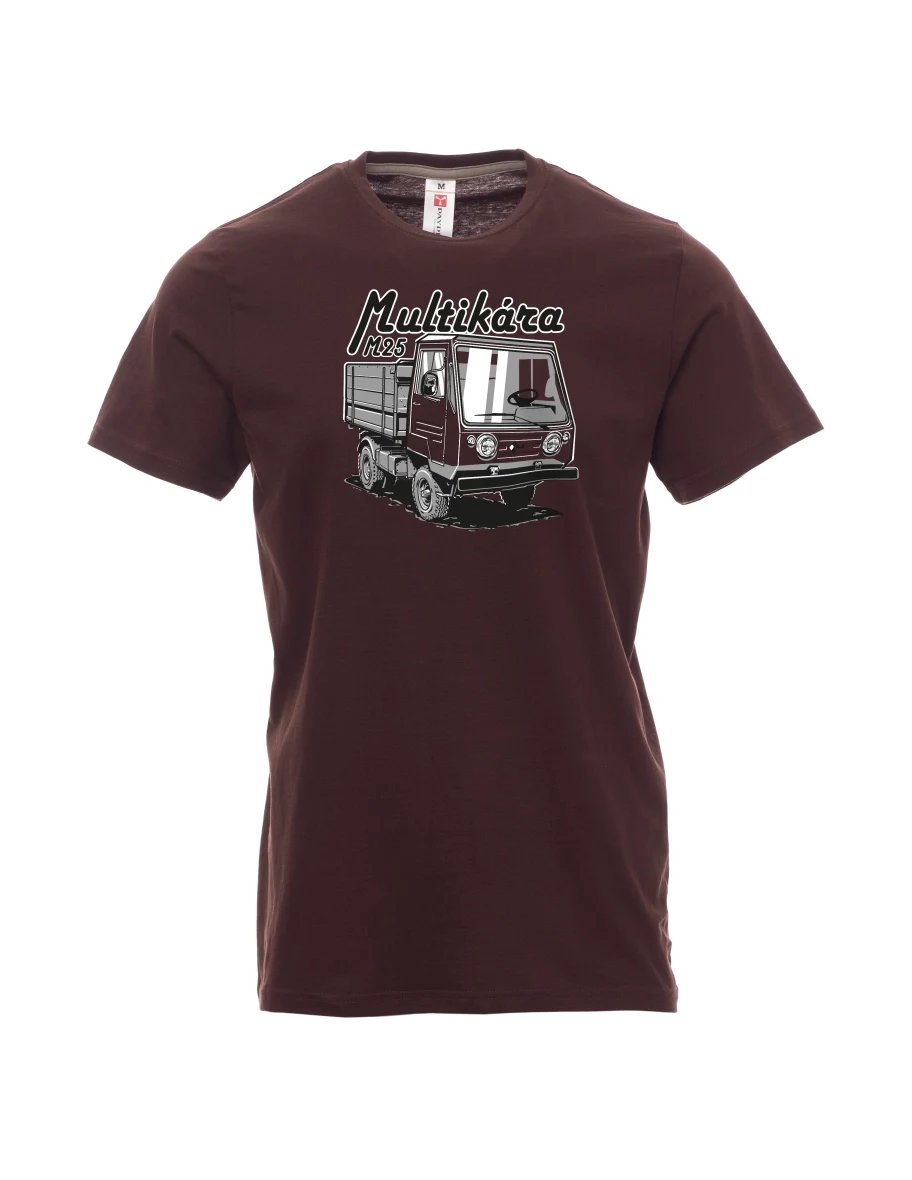 Dark brown men´s T-shirt M25