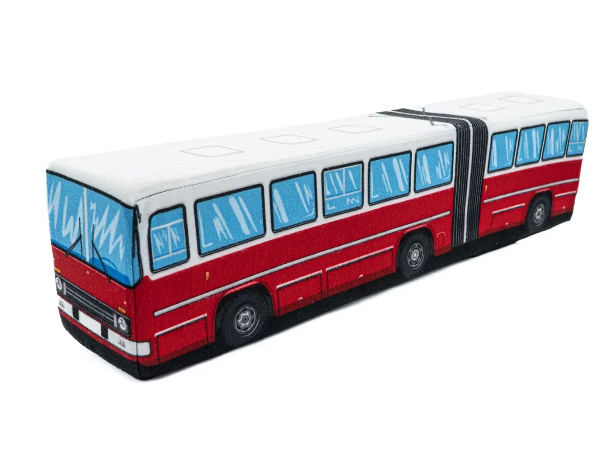 Plush cushion articulated bus