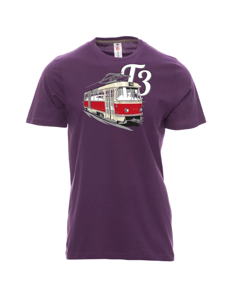 Purple men´s T-shirt Tram T3