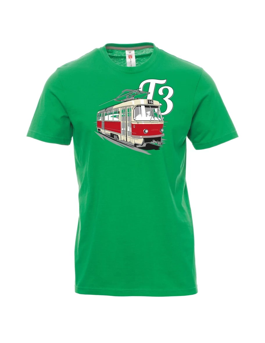 Green men´s T-shirt Tram T3