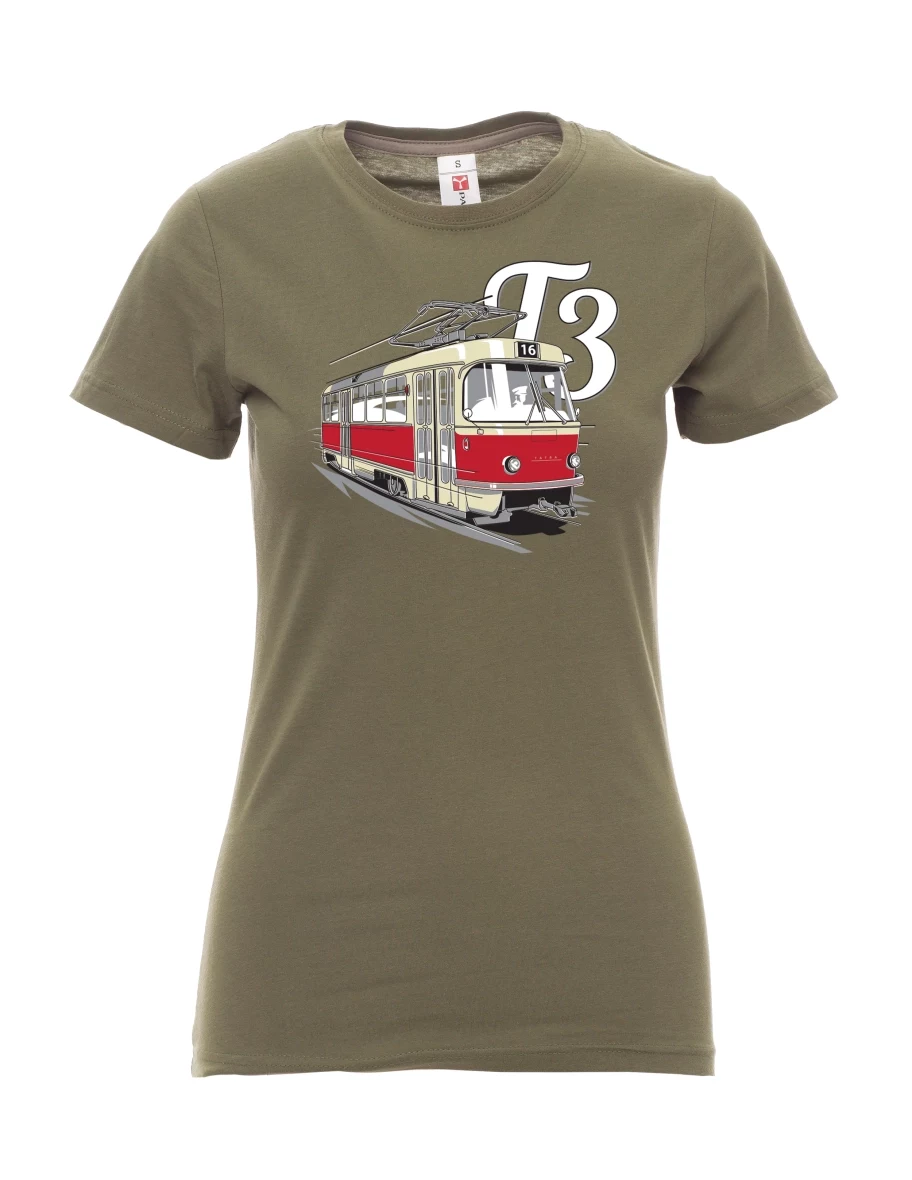 Khaki women´s T-shirt Tram T3
