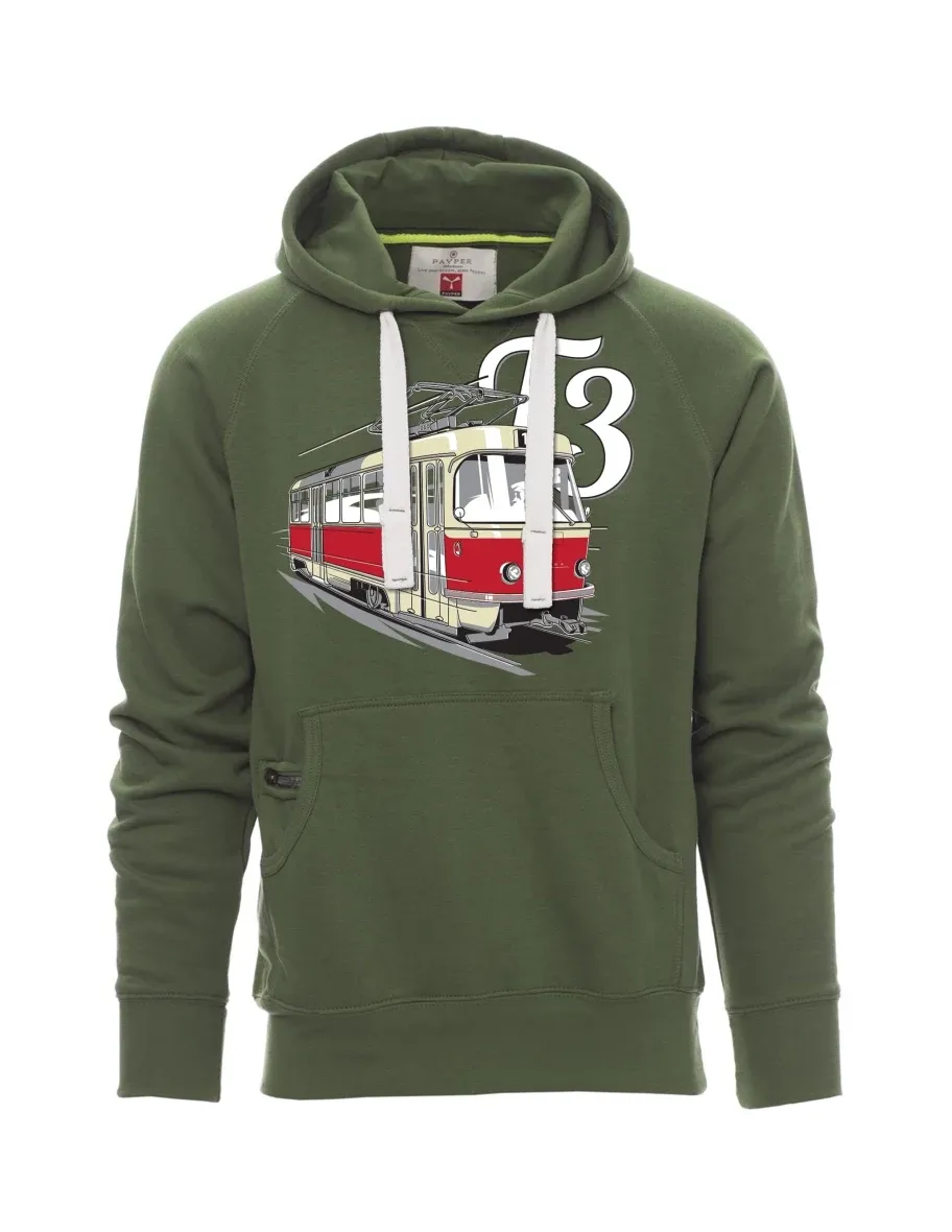 Dark green men´s sweatshirt Tram T3