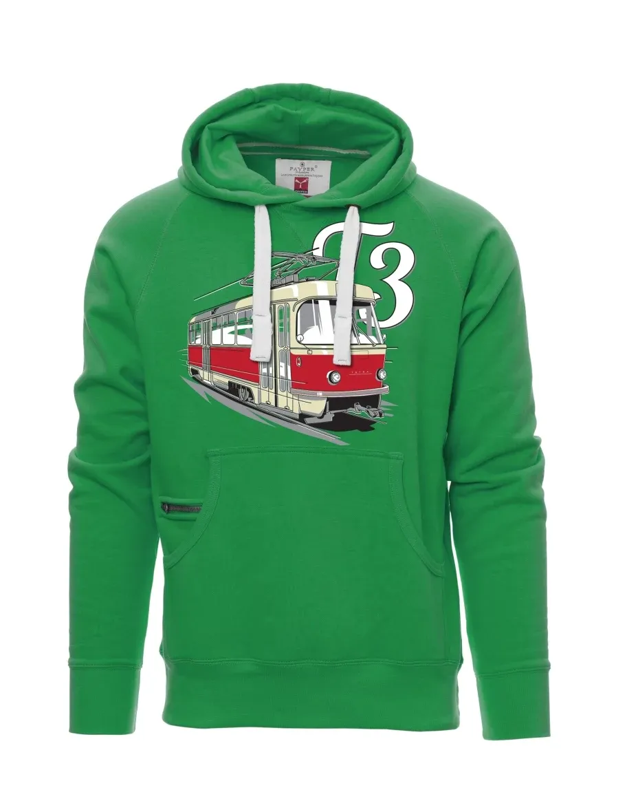Green men´s sweatshirt Tram T3