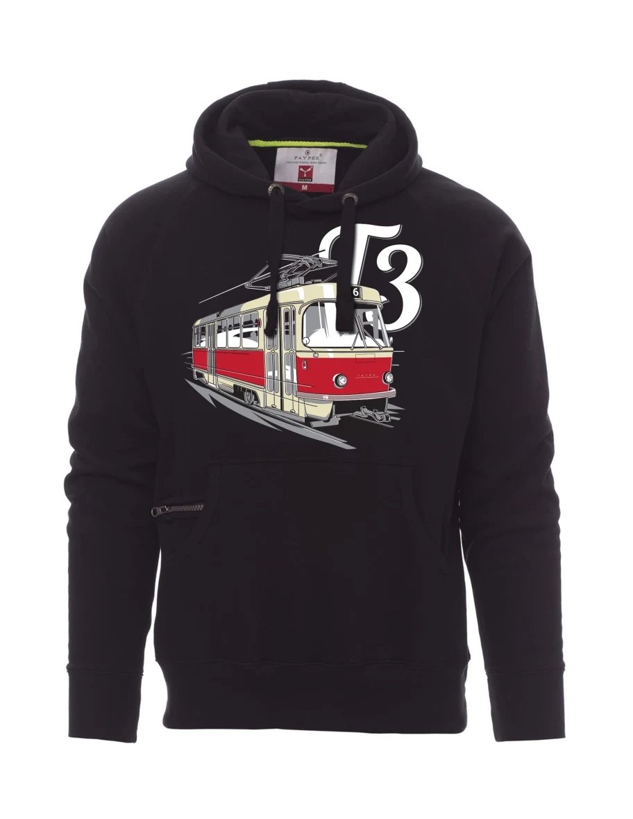 Black men´s sweatshirt Tram T3