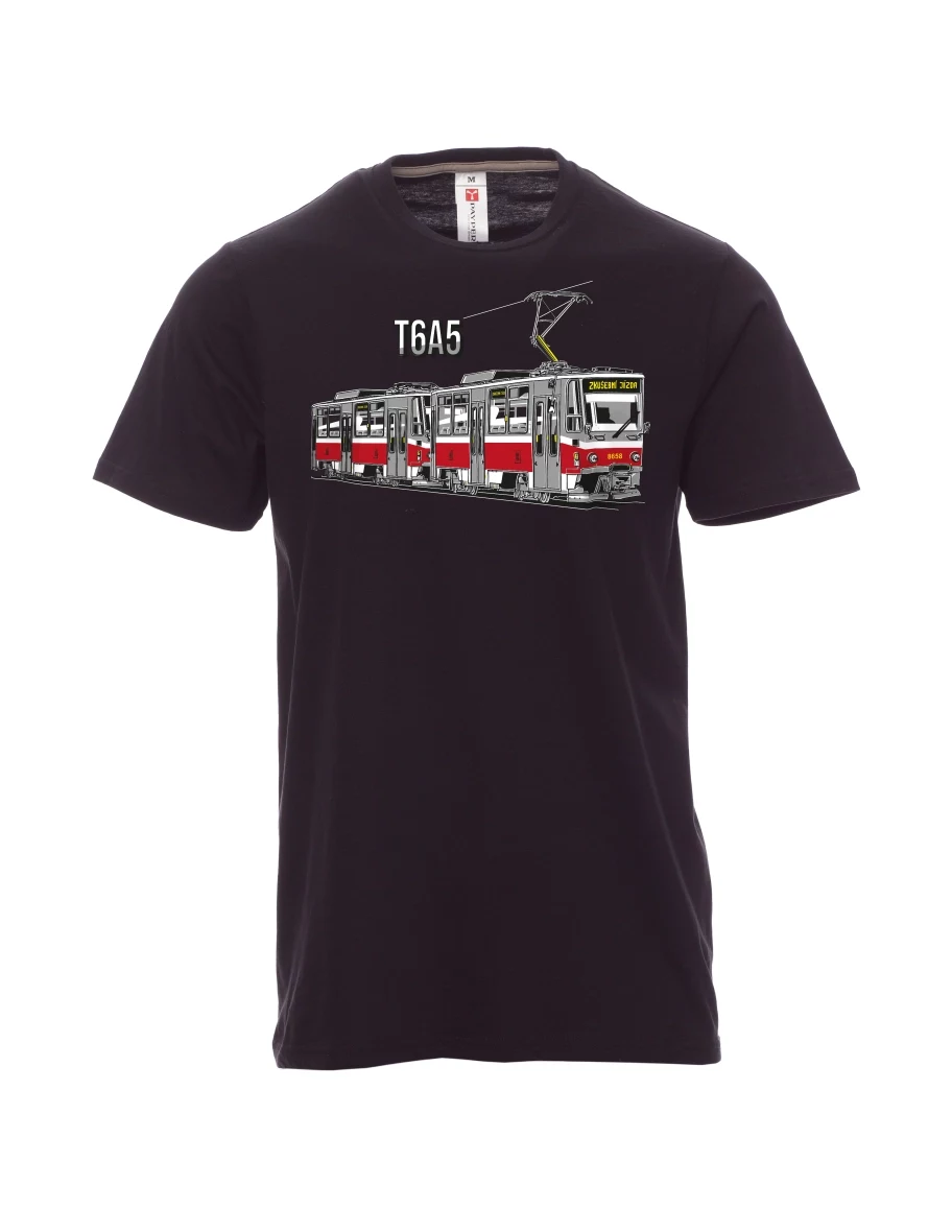 Black men´s T-shirt Tram T6A5