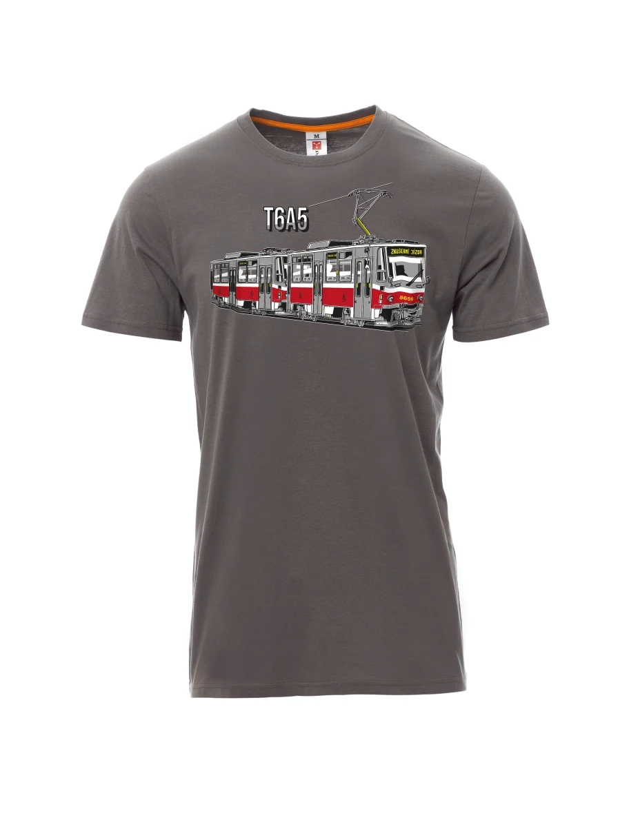 Grey men´s T-shirt Tram T6A5