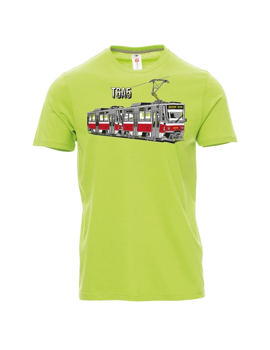 Light green men´s T-shirt Tram T6A5