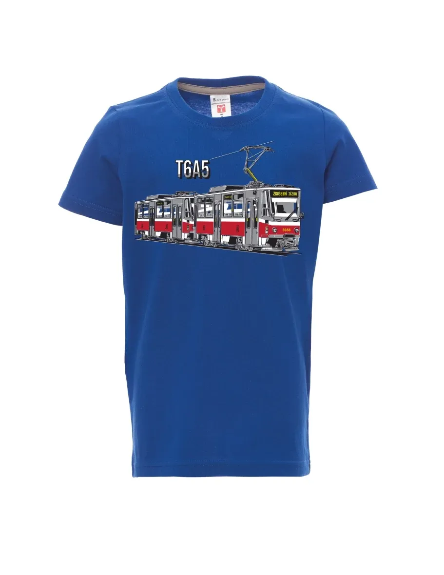 Blue children´s T-shirt Tram T6A5