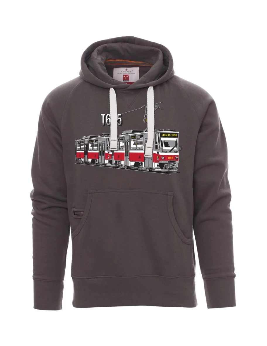 Grey men´s sweatshirt Tram T6A5