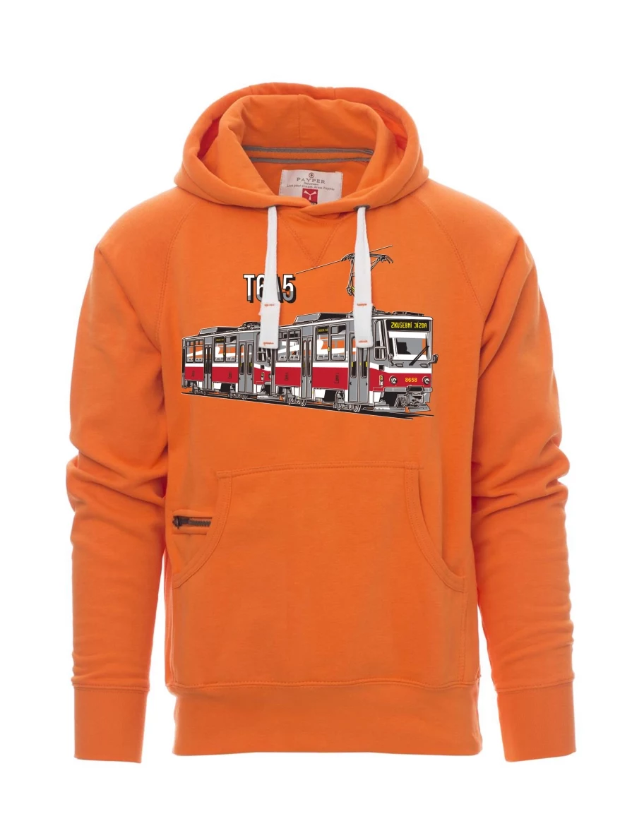 Orange men´s sweatshirt Tram T6A5
