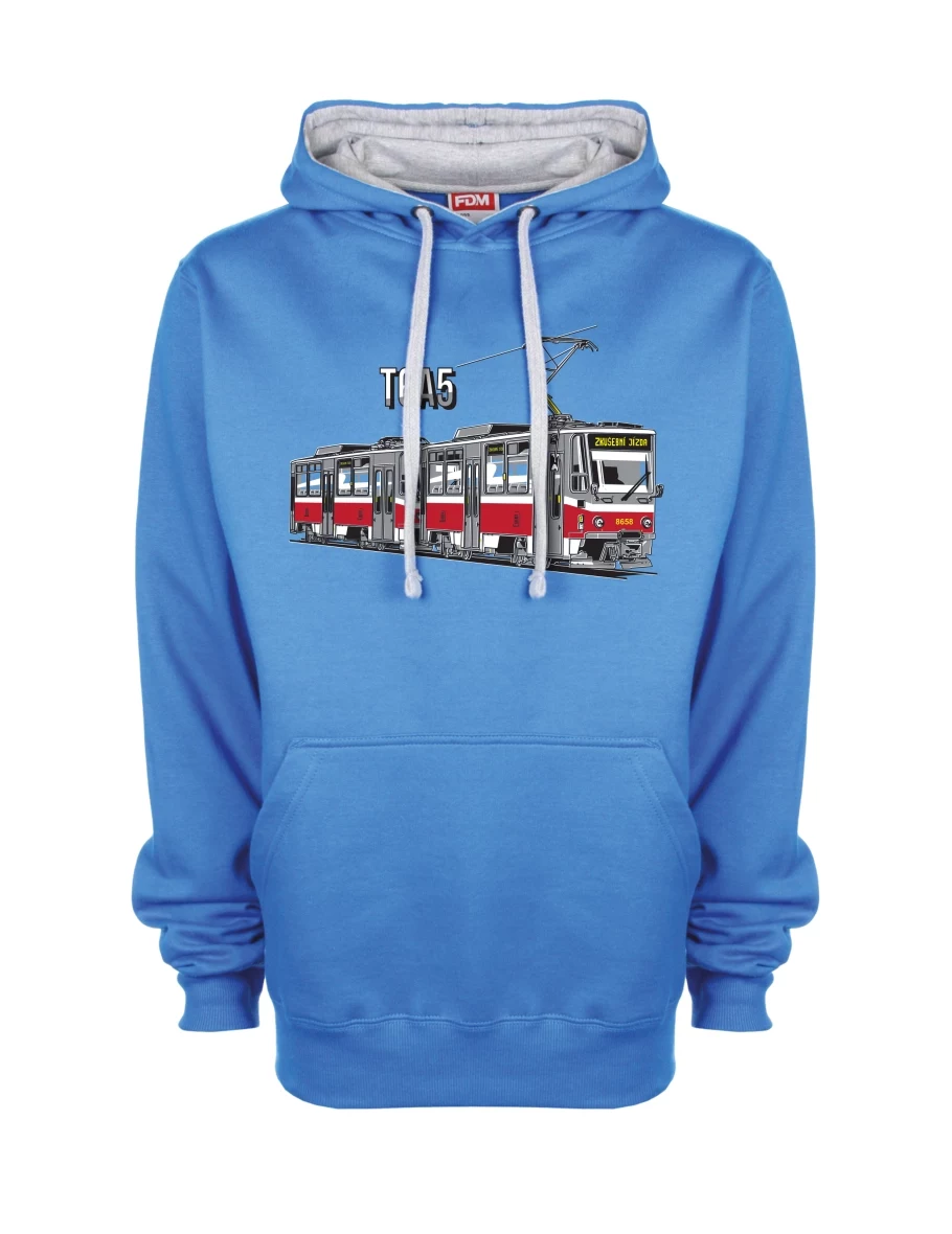 Grey-blue sweatshirt Tram T6A5