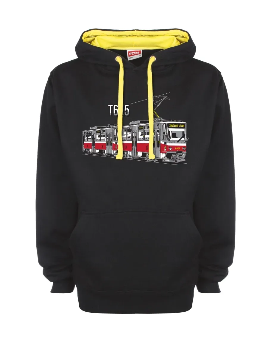 Yellow-black sweatshirt Tram T6A5