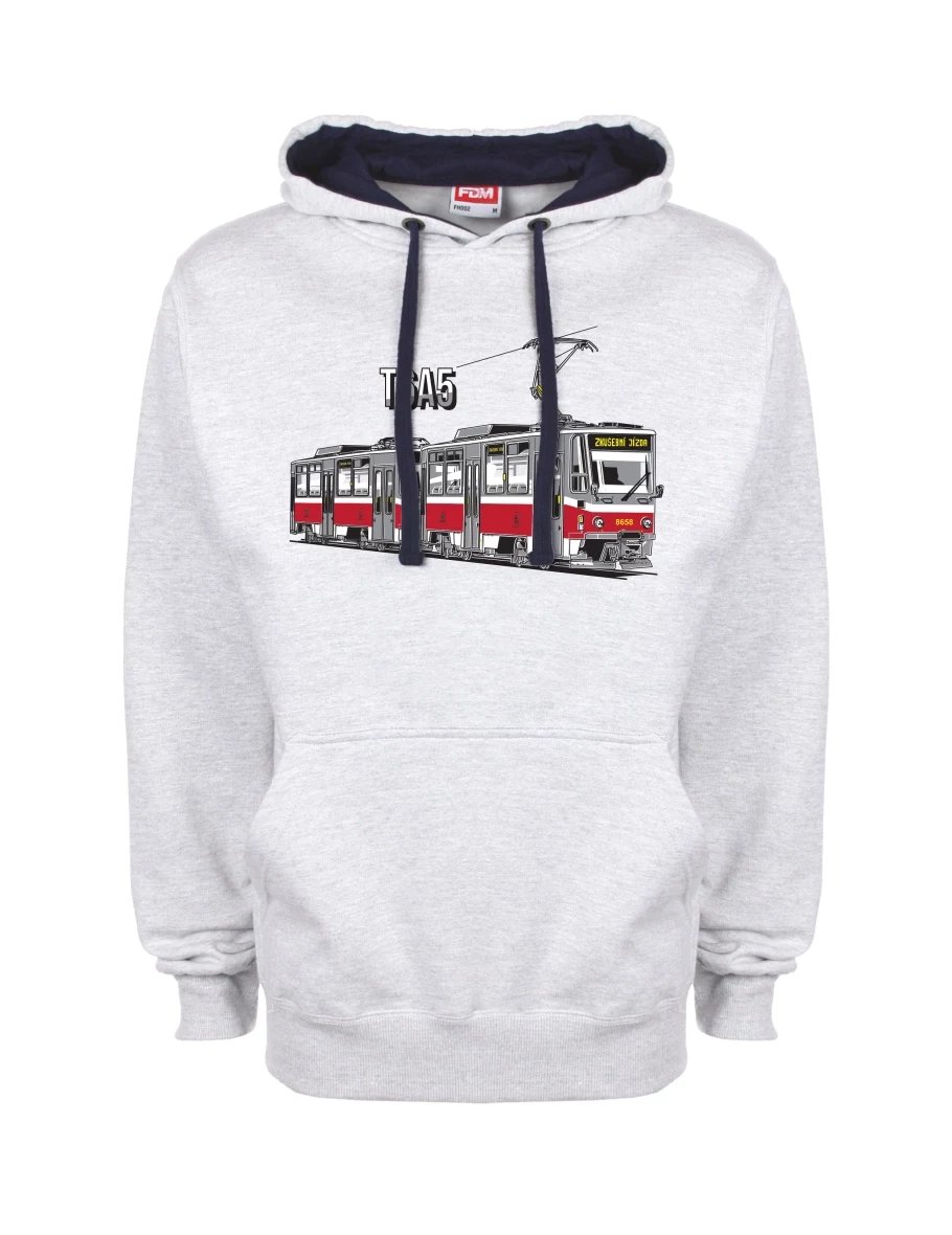 Blue-grey sweatshirt Tram T6A5