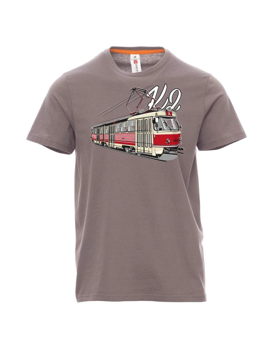Steel gray men´s T-shirt Tram K2