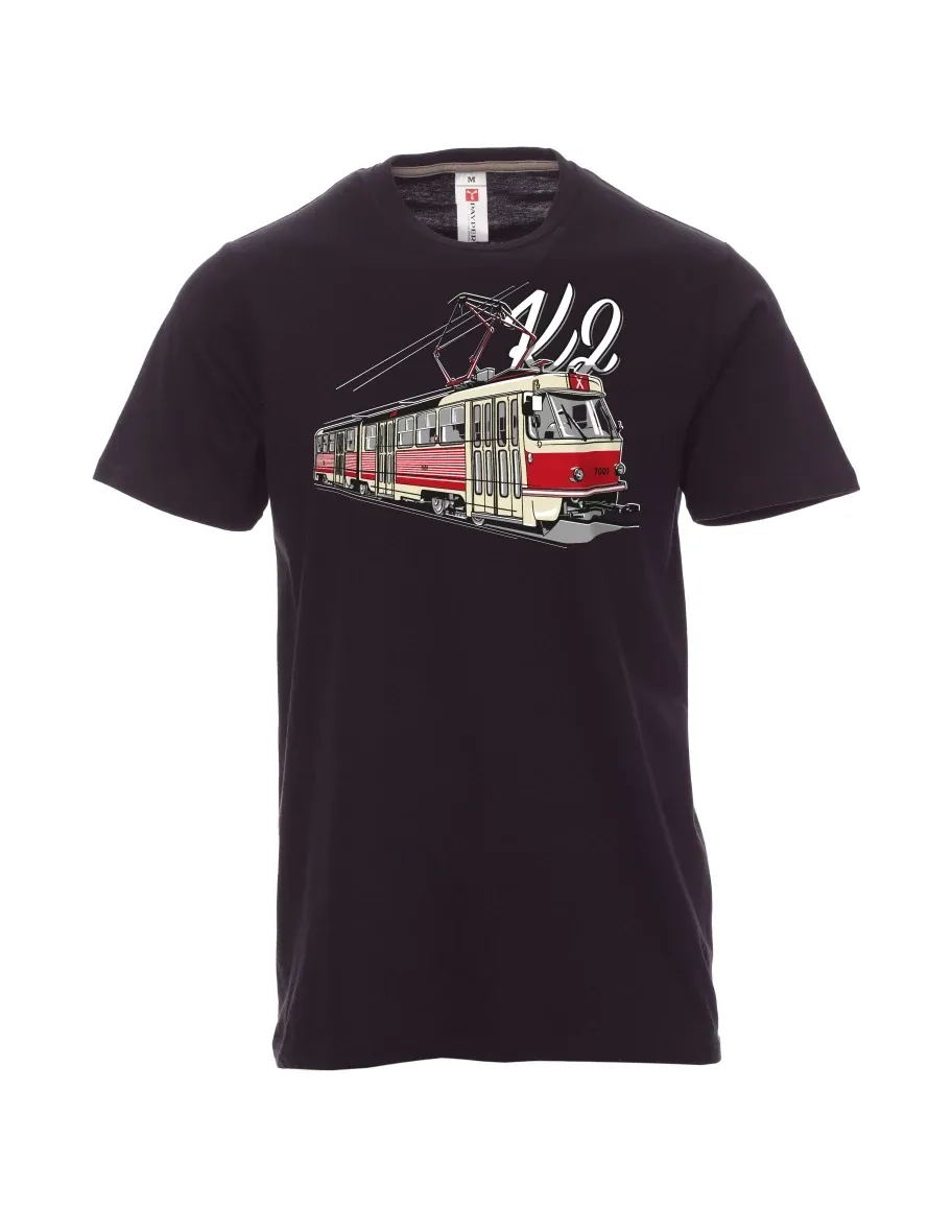 Black men´s T-shirt Tram K2