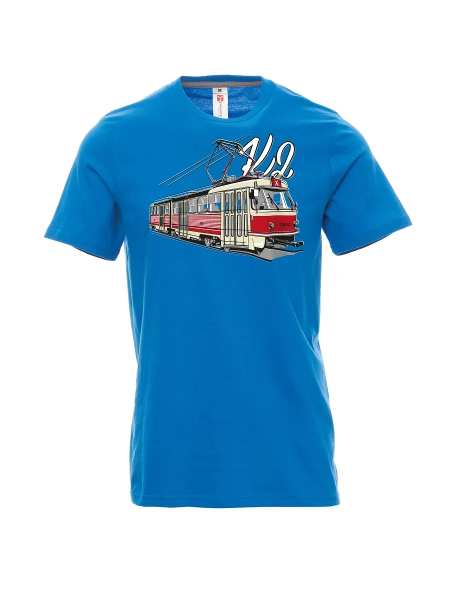 Light blue men´s T-shirt Tram K2