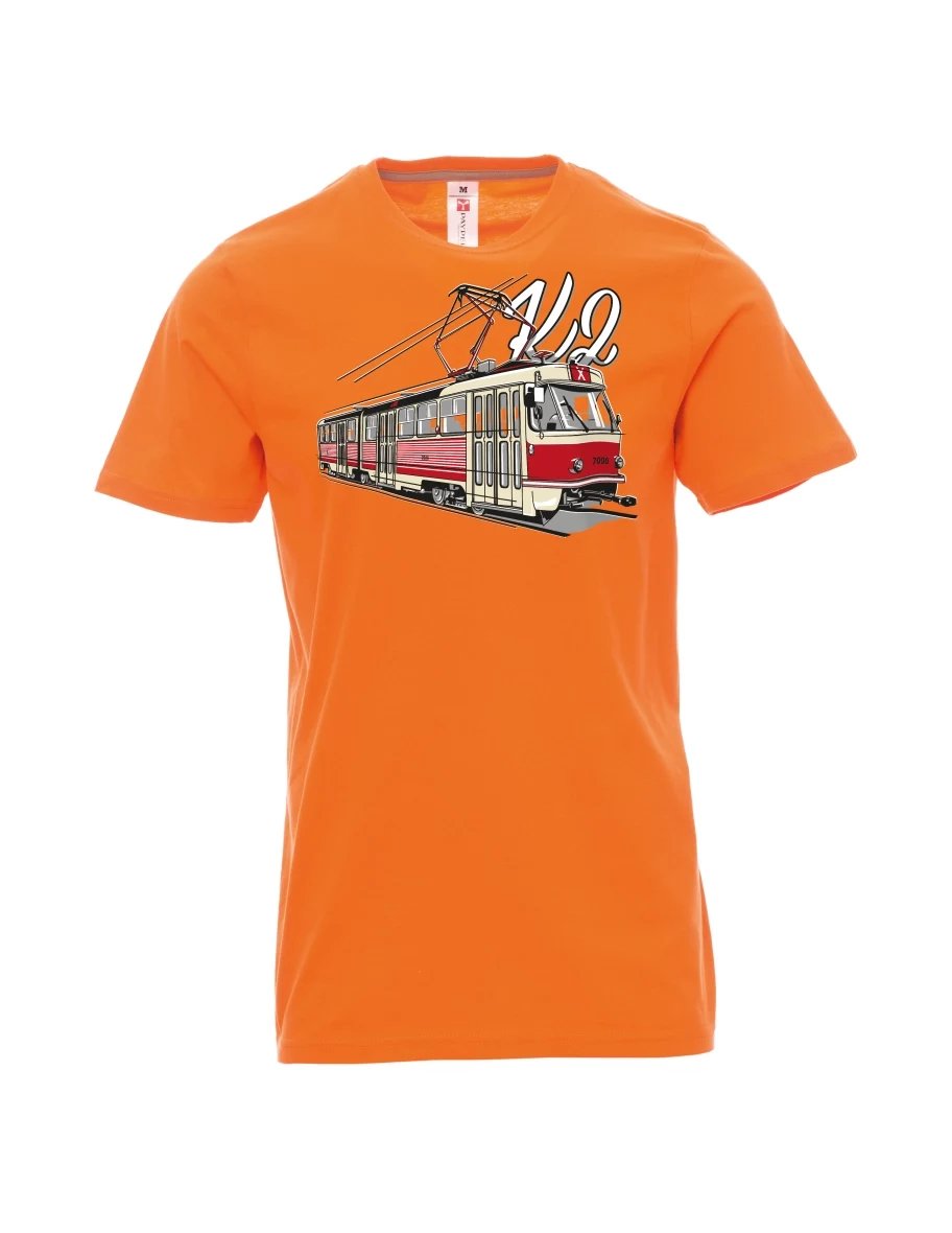 Orange men´s T-shirt Tram K2