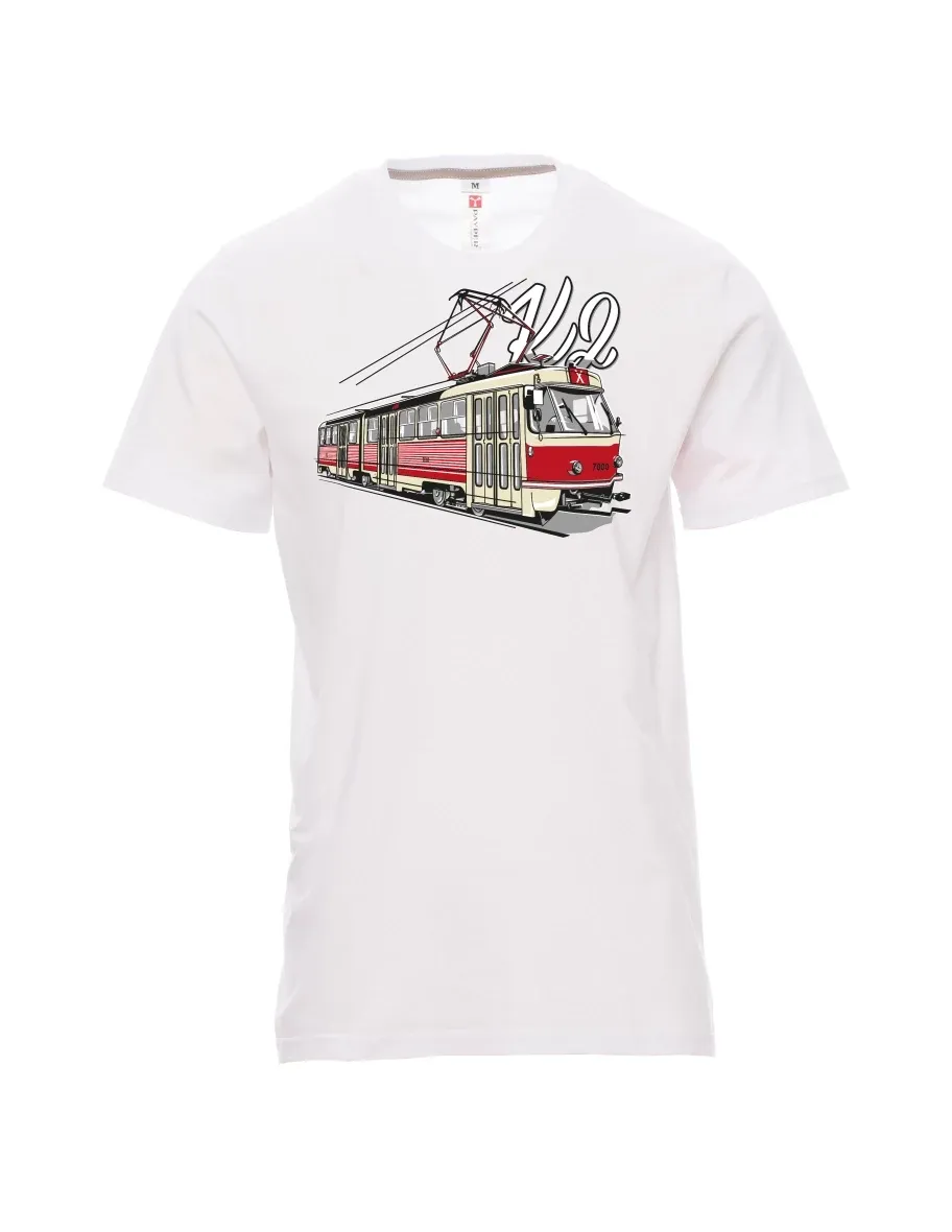 White men´s T-shirt Tram K2