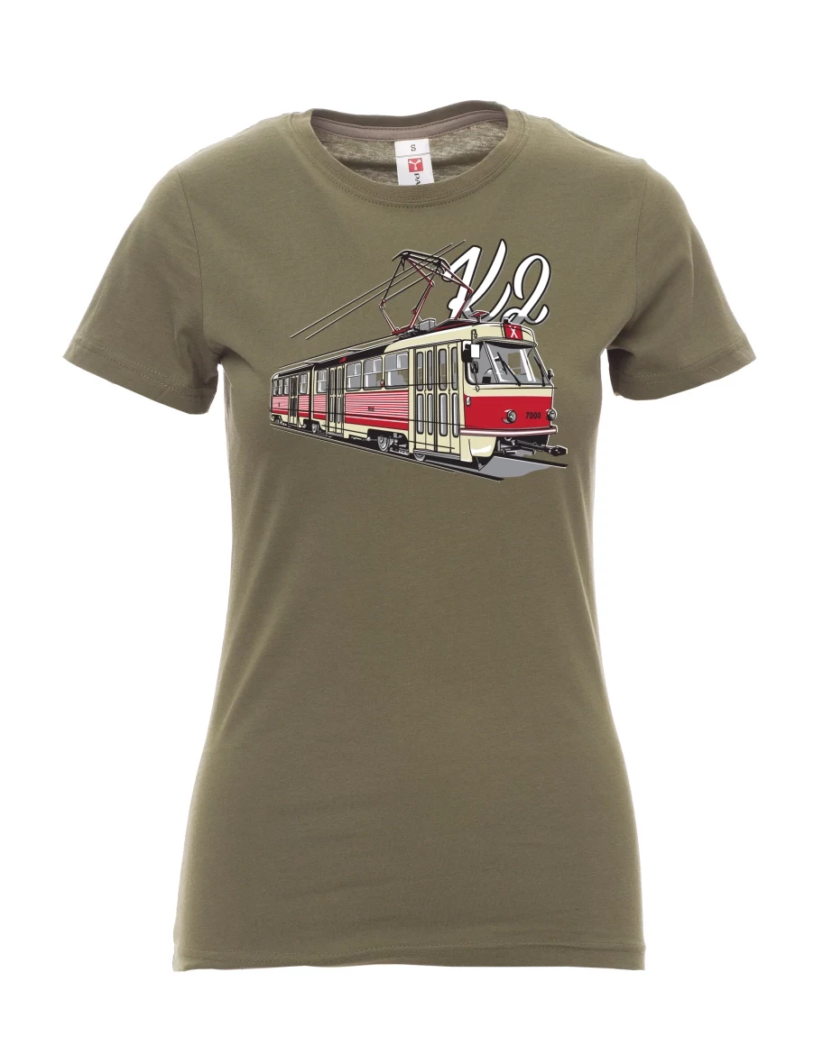 Khaki women´s T-shirt Tram K2