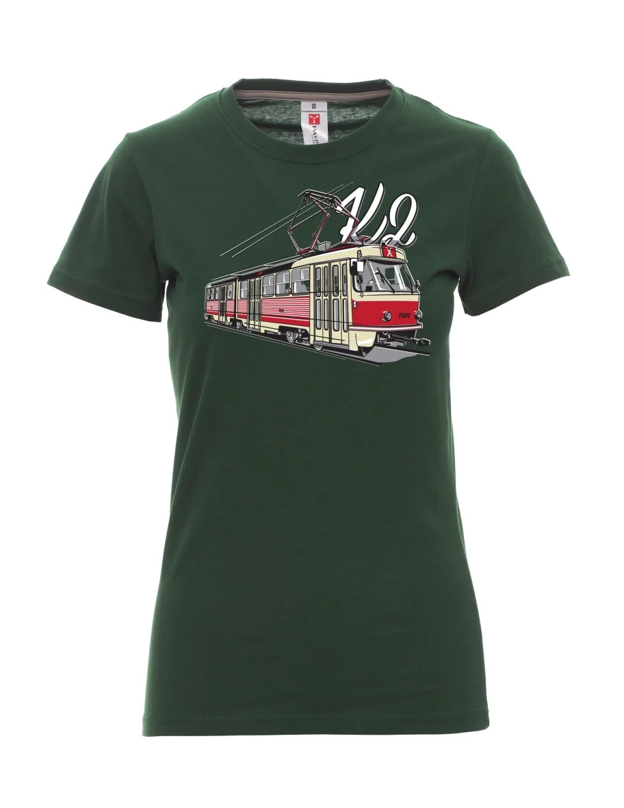 Dark green women´s T-shirt Tram K2