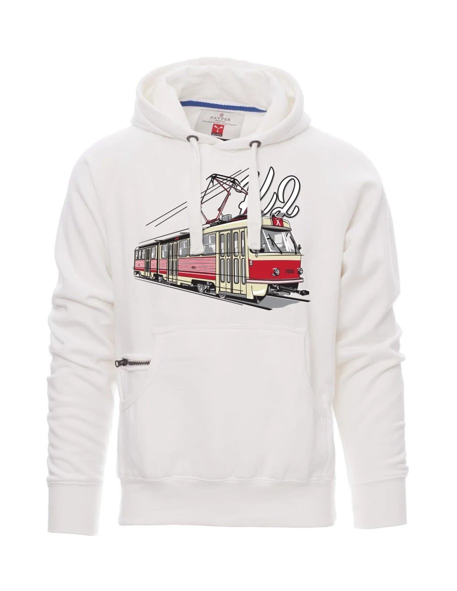 White men´s sweatshirt Tram K2