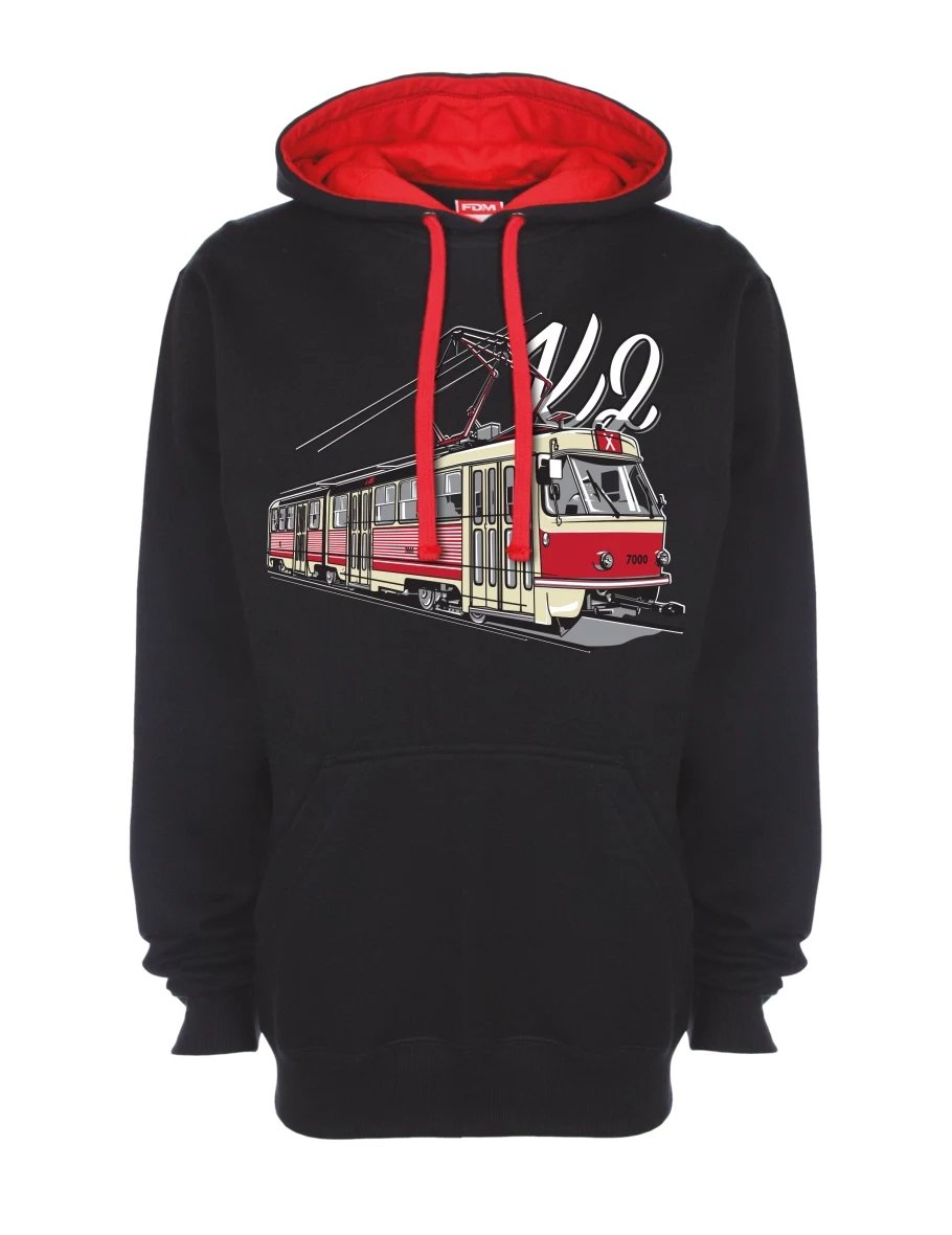 Red-black sweatshirt Tram K2