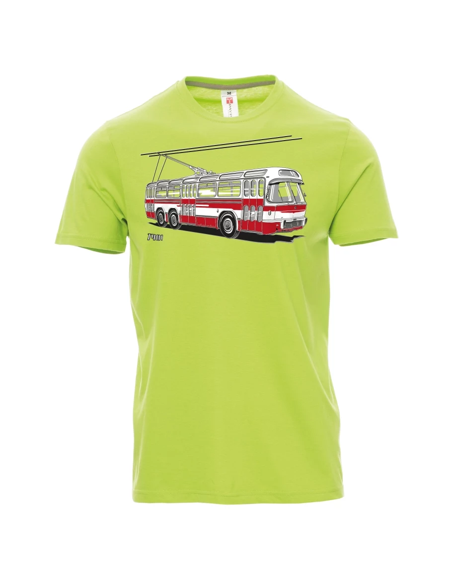 Light green men´s T-shirt Trolley  T401