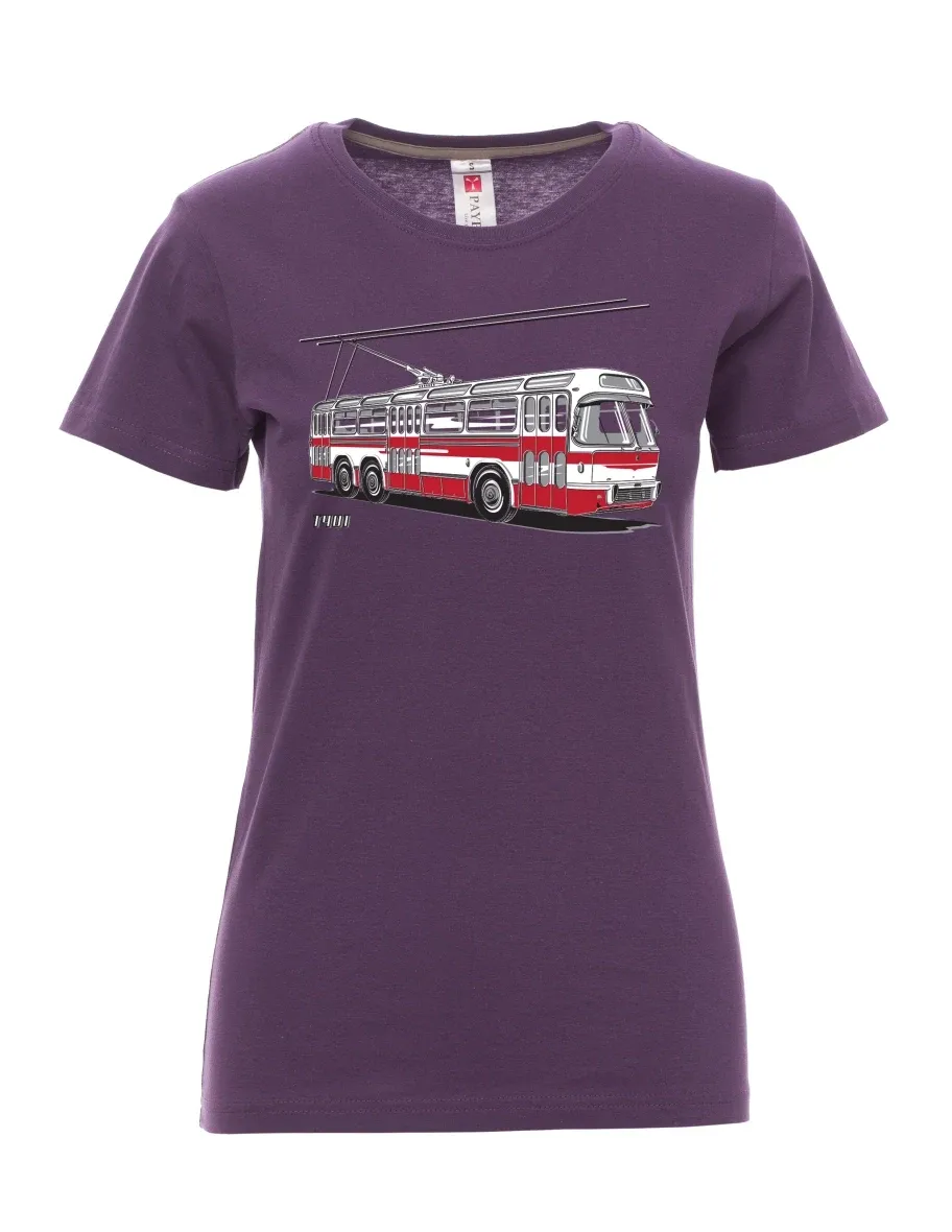 Purple women´s T-shirt Trolley  T401