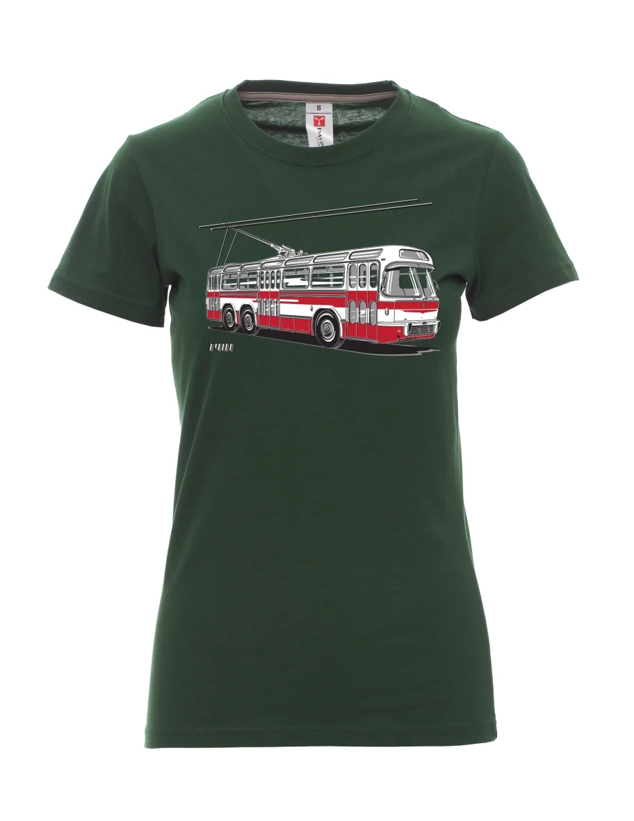 Dark green women´s T-shirt Trolley  T401
