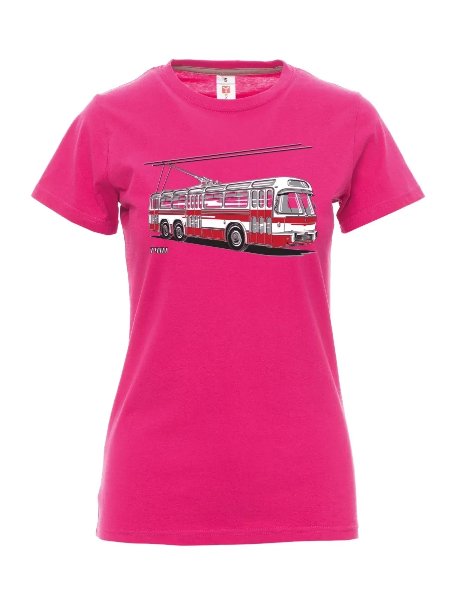 Pink women´s T-shirt Trolley  T401
