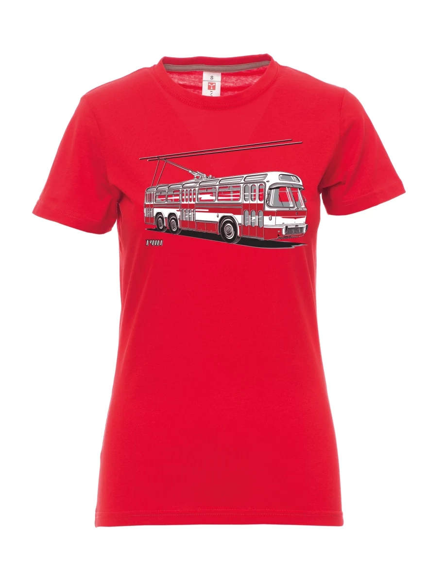 Red women´s T-shirt Trolley  T401