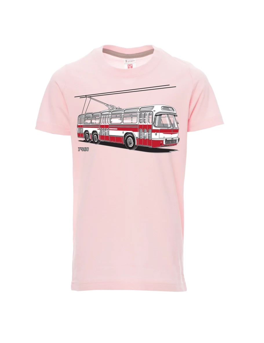 Light pink children´s T-shirt Trolley  T401