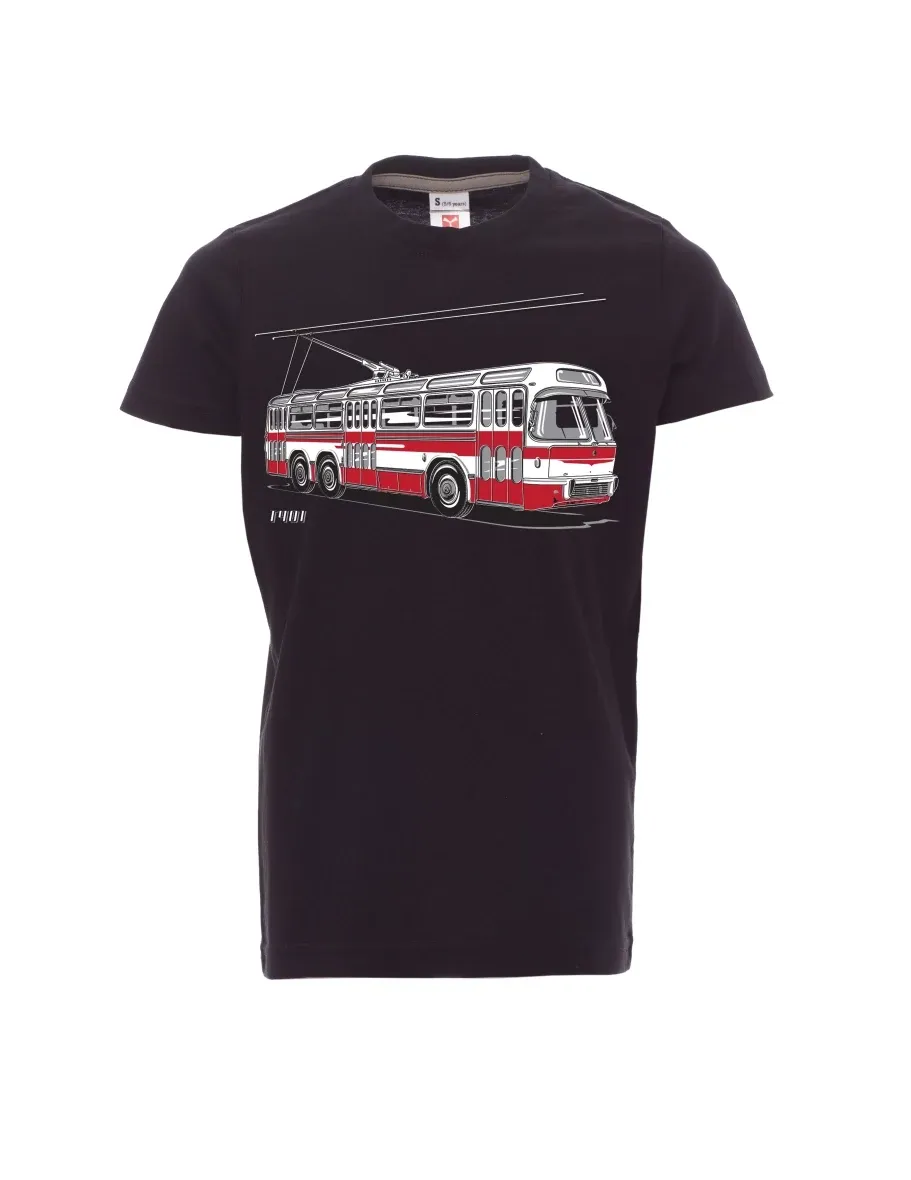 Black children´s T-shirt Trolley  T401